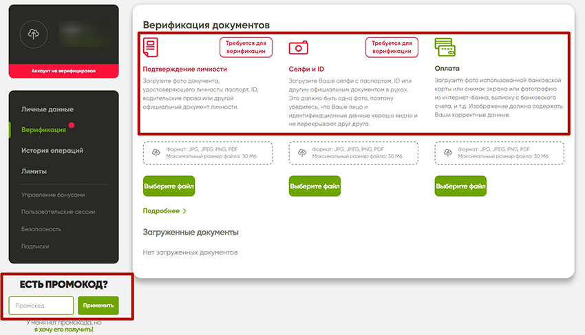 Страница для верификации