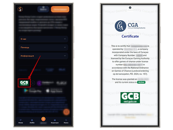 Регистрационные данные