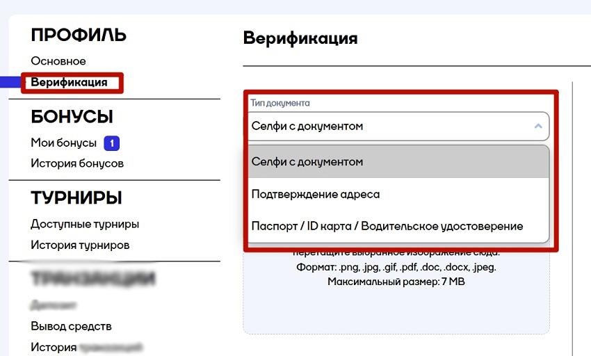 Раздел для верификации